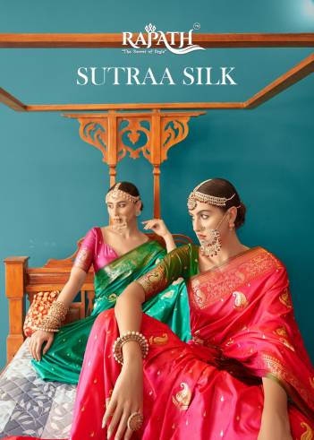 Sutraa Silk By Rajpath Wedding Weaving Silk Saree Collection